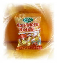 Honig - Sanddorn + Vitamin C, gefüllte Bonbons  100 g